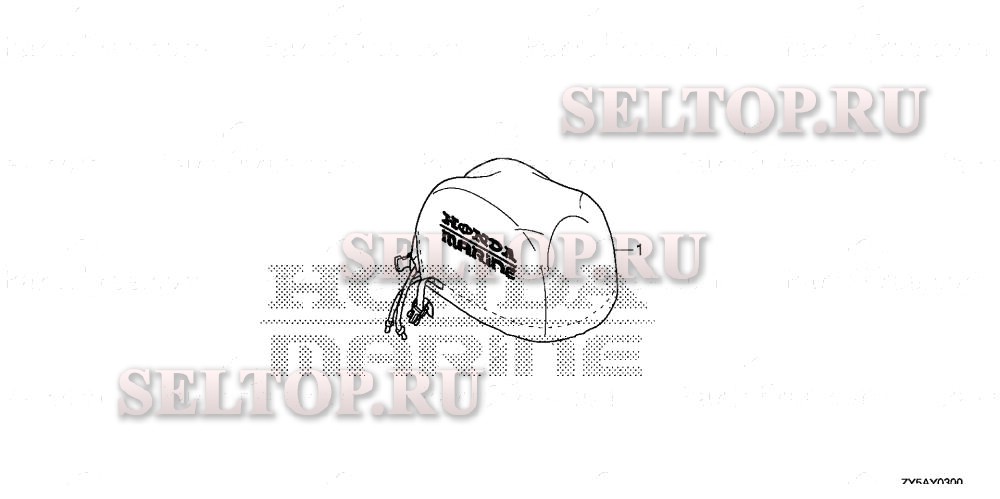 Крышка двигателя для Honda BF150AK2 XCA