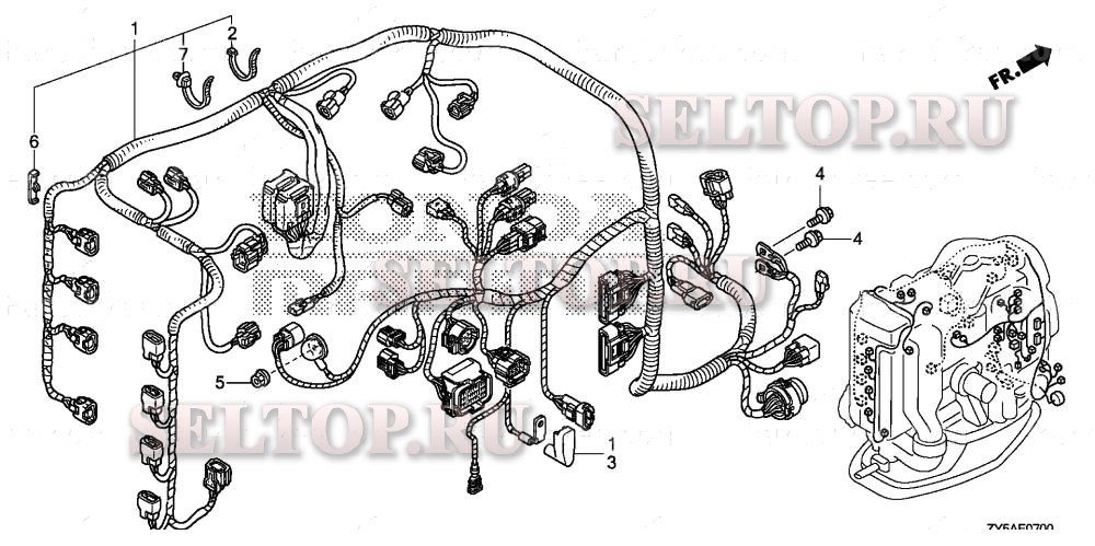 Жгут проводов для Honda BF150AK2 XCA
