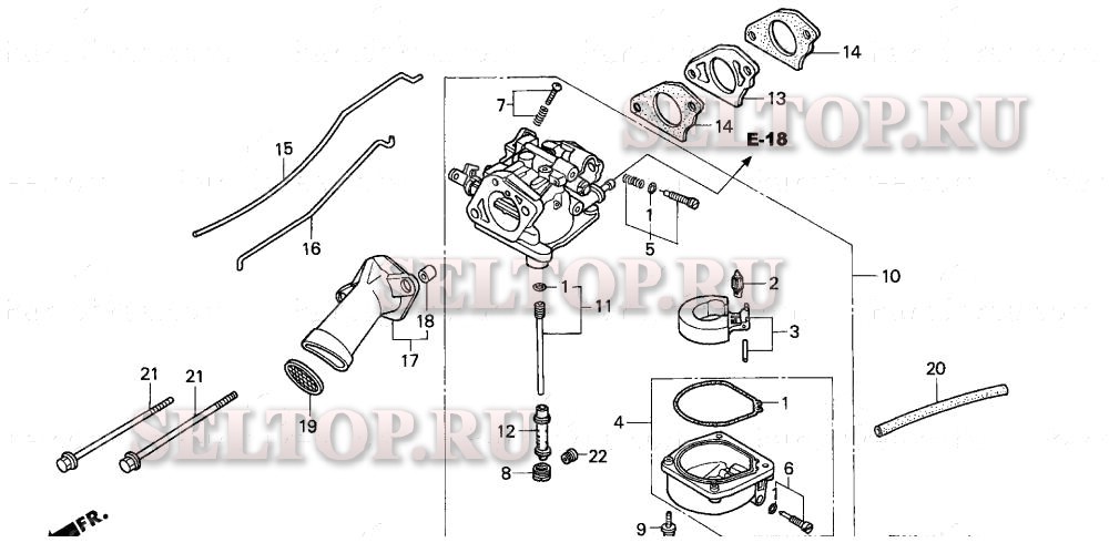 Карбюратор для Honda BF15A1 XAS