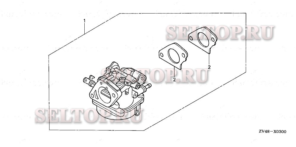 Карбюратор в сборе для Honda BF15A1 XAS