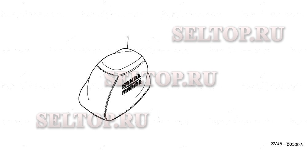 Комплект крышки двигателя для Honda BF15A1 XAS