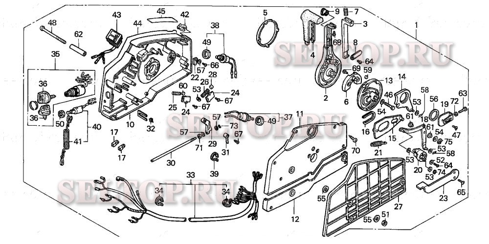 Пульт дистанционного управления для Honda BF15A2 SA
