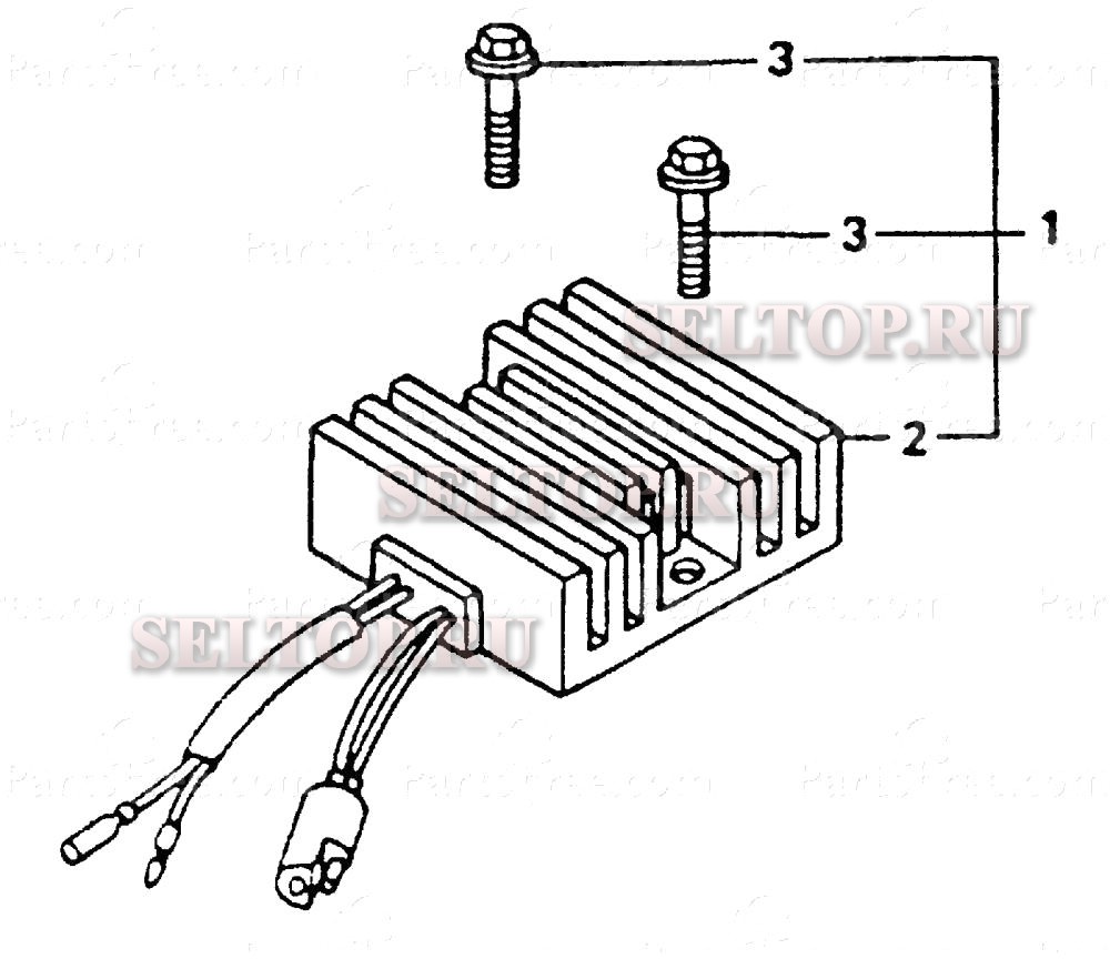 Комплект выпрямителя для Honda BF15AK SA