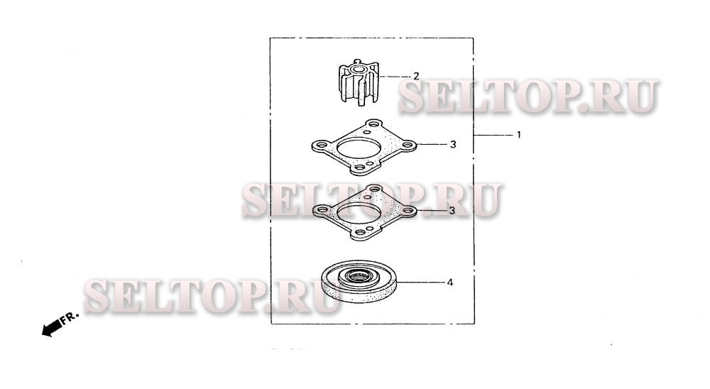 Крыльчатка для Honda BF15AW SAS