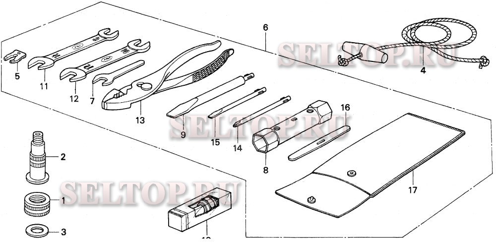 Инструмент для Honda BF15AW XAS