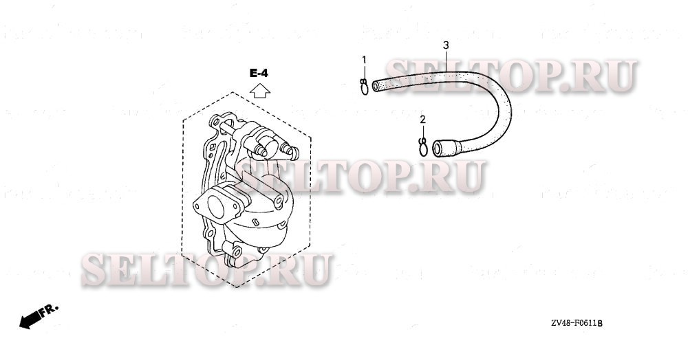 Водяные шланги для Honda BF15AX XAS
