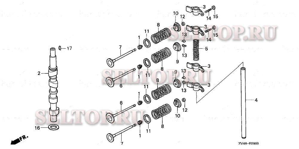 Распредвал для Honda BF15AY LAS