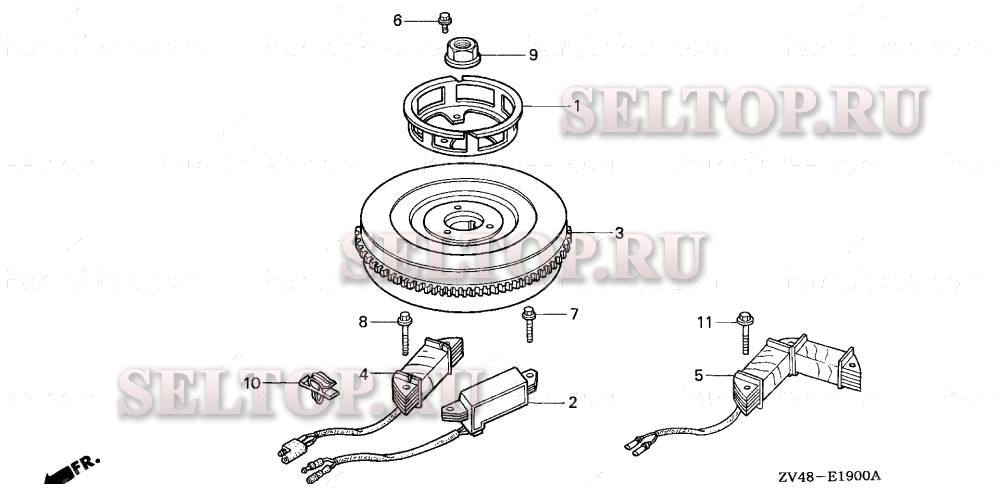Маховик для Honda BF15AY XAS