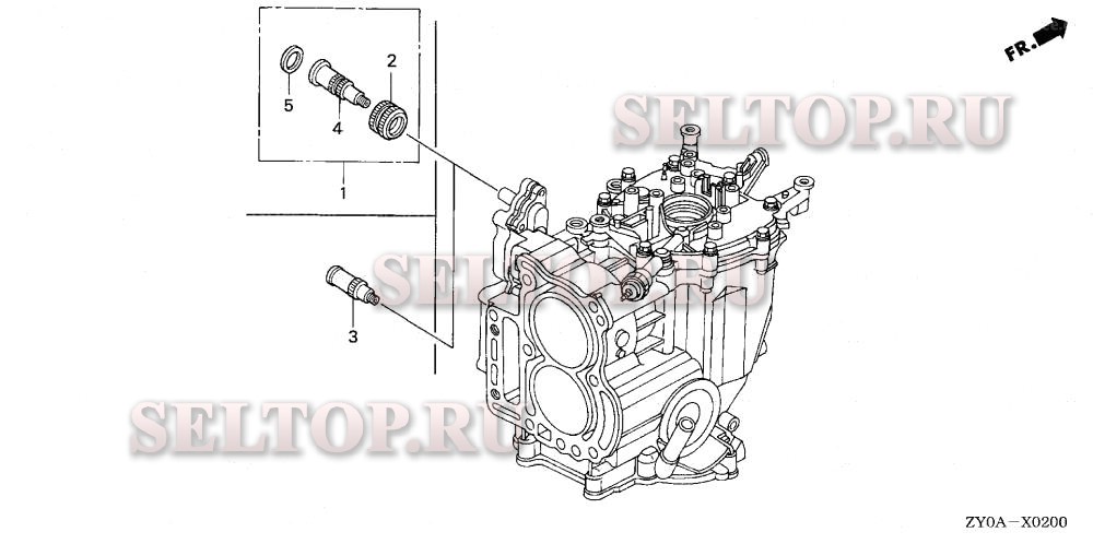 Патрубок шланга для Honda BF15D5 SHTA