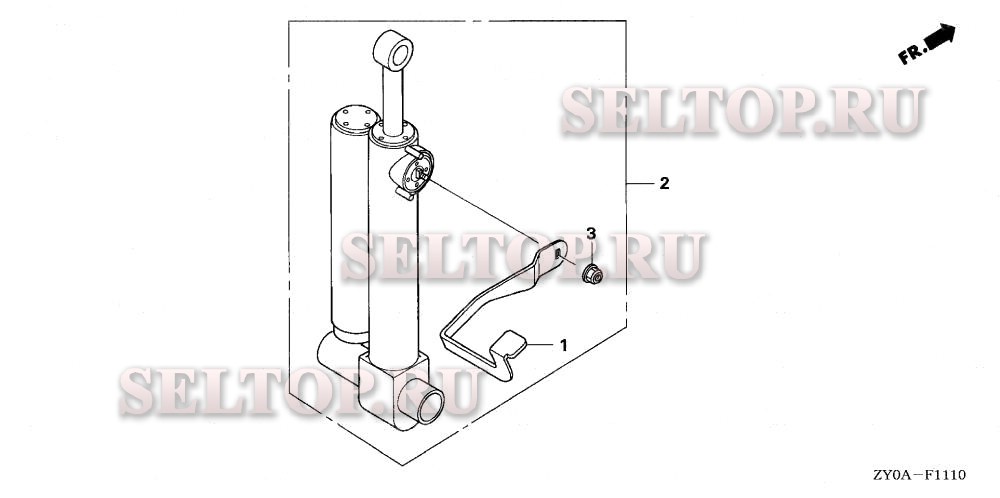 Амортизатор для Honda BF15D6 XHGA