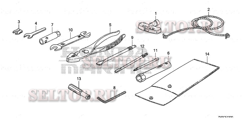 Инструмент для Honda BF15DK3 SHA