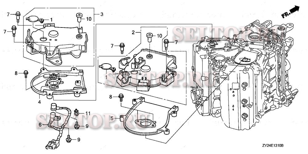 Крышка ремня грм для Honda BF200A3 XA