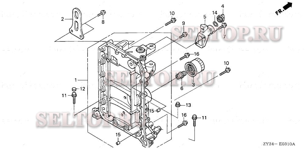 Картер для Honda BF200A3 XXA