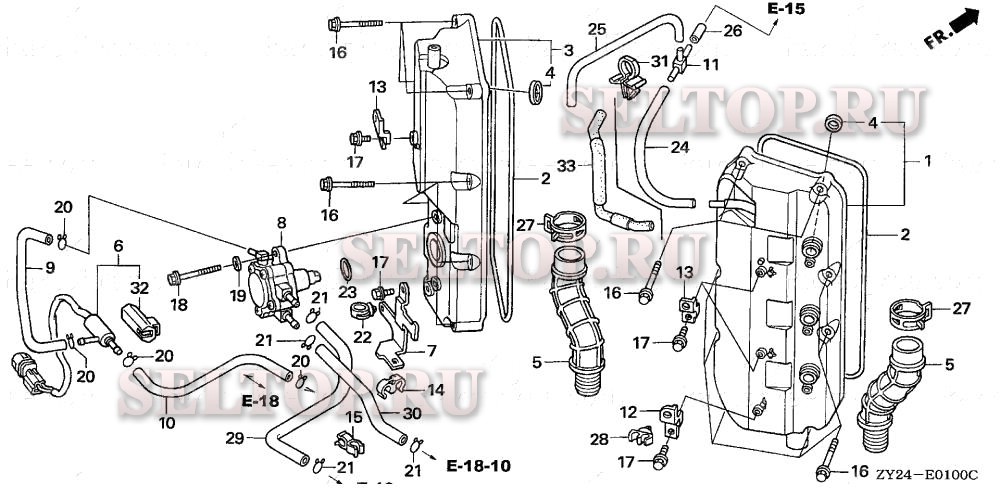 Крышка головки цилиндра для Honda BF200A3 XXA