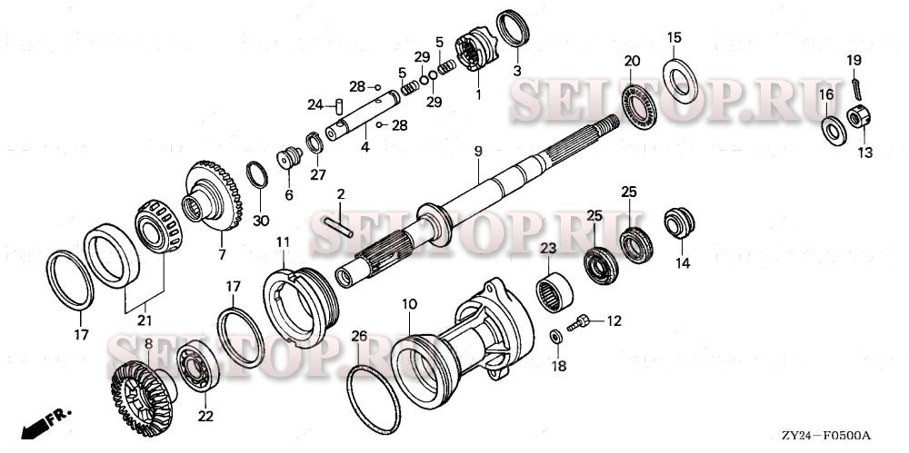 Карданный вал (1) для Honda BF200A3 XXA