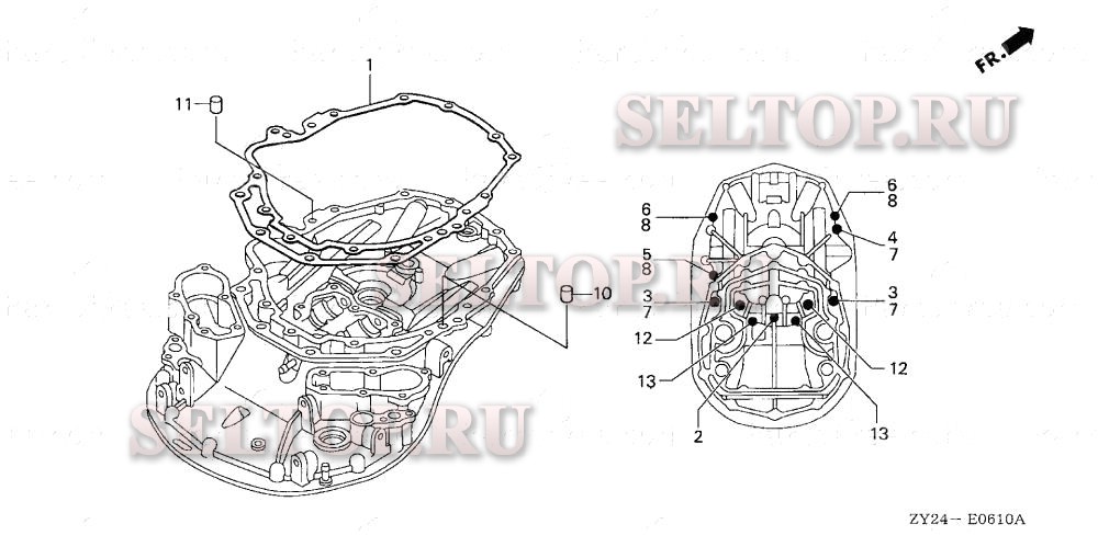Болт корпуса для Honda BF225A2 XXCA