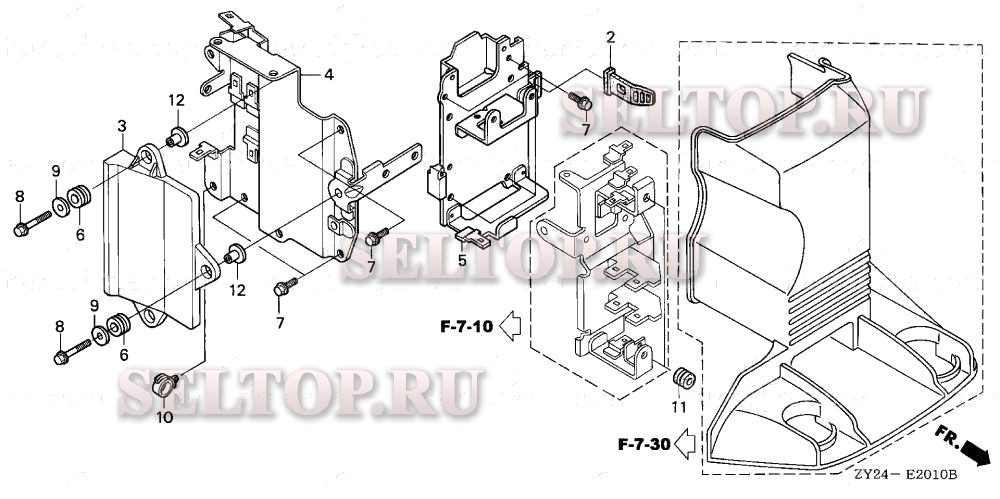Электронный блок управления для Honda BF225A3 XCA