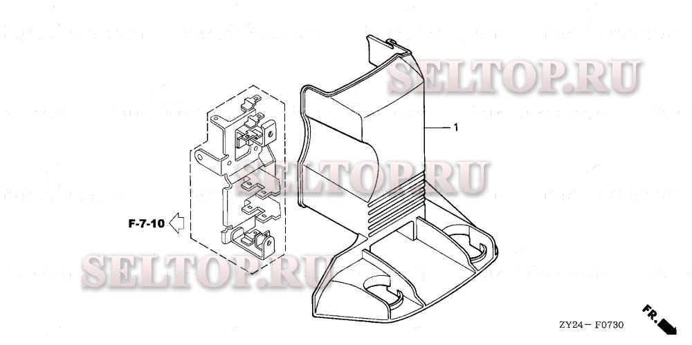 Крышка электрокоробки для Honda BF225A5 XA
