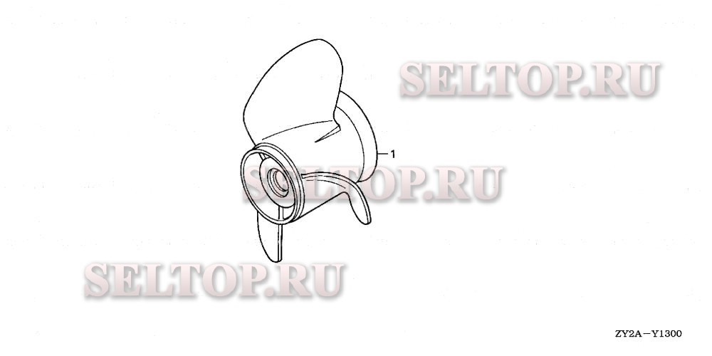 Гребной винт для Honda BF225A6 XXA