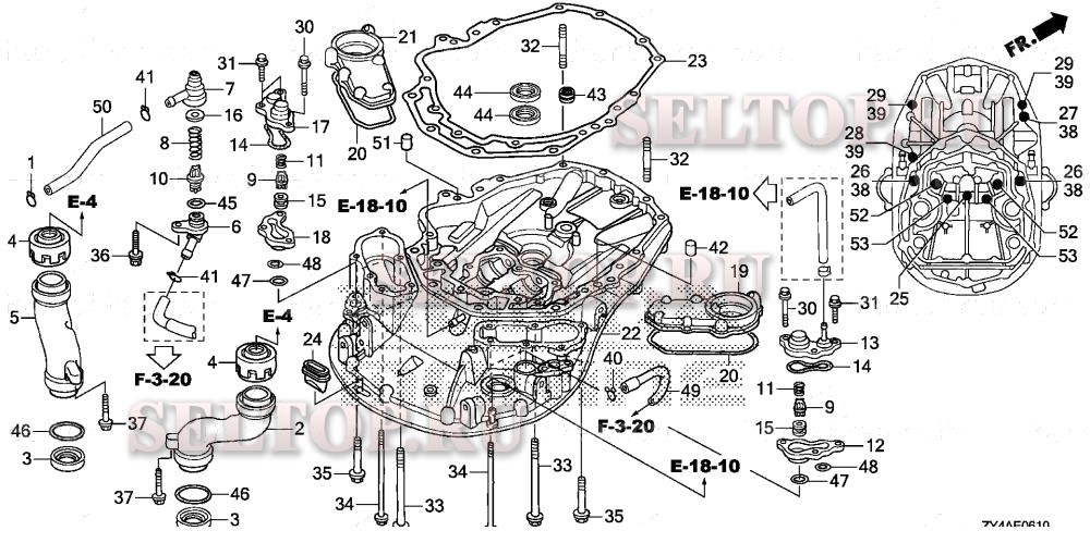 Корпус для Honda BF225AK2 XXCA