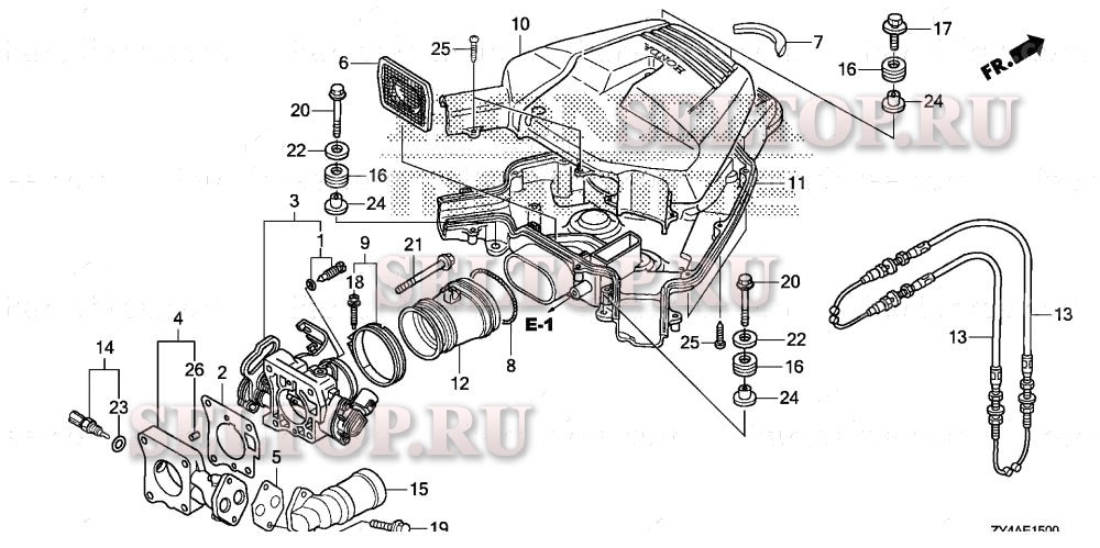 Корпус дросселя для Honda BF225AK3 XXA