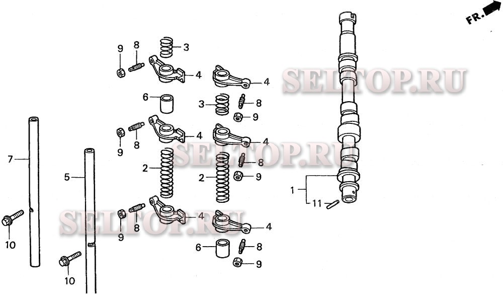 Распредвал для Honda BF25AY LHSA