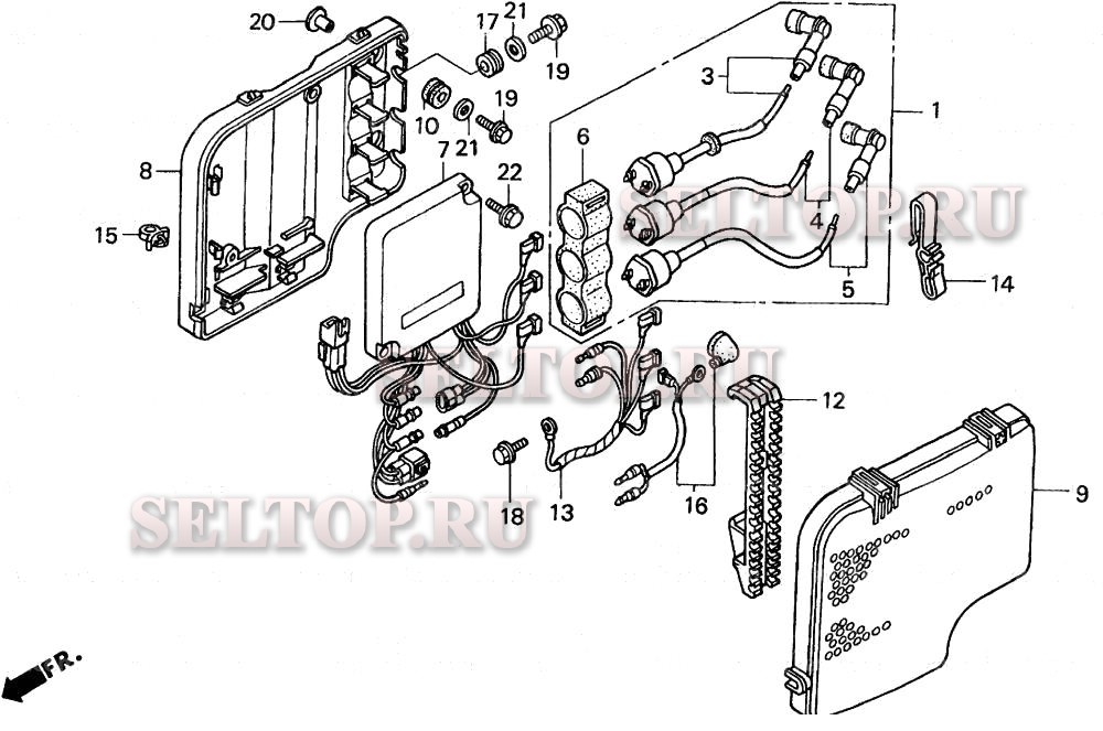 Катушка зажигания (1) для Honda BF25AY LHSA