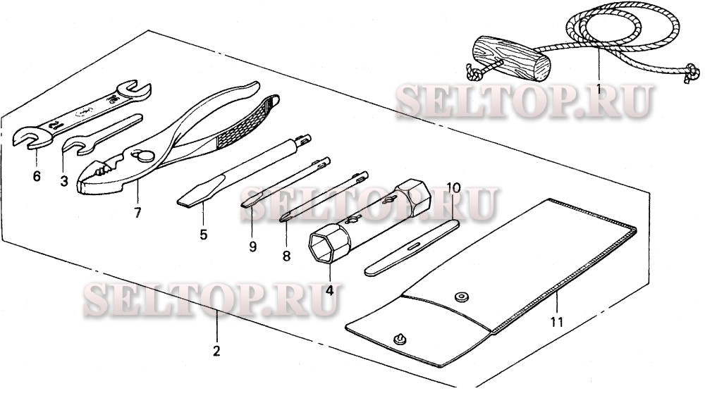 Инструмент для Honda BF25AY LHSA