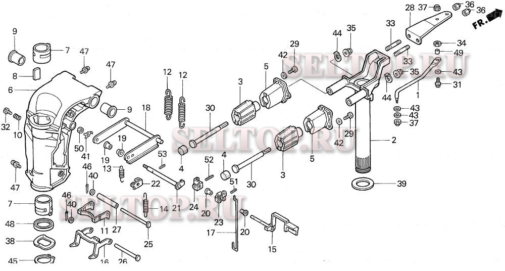 Корпус вертлюга для Honda BF25AY SHA
