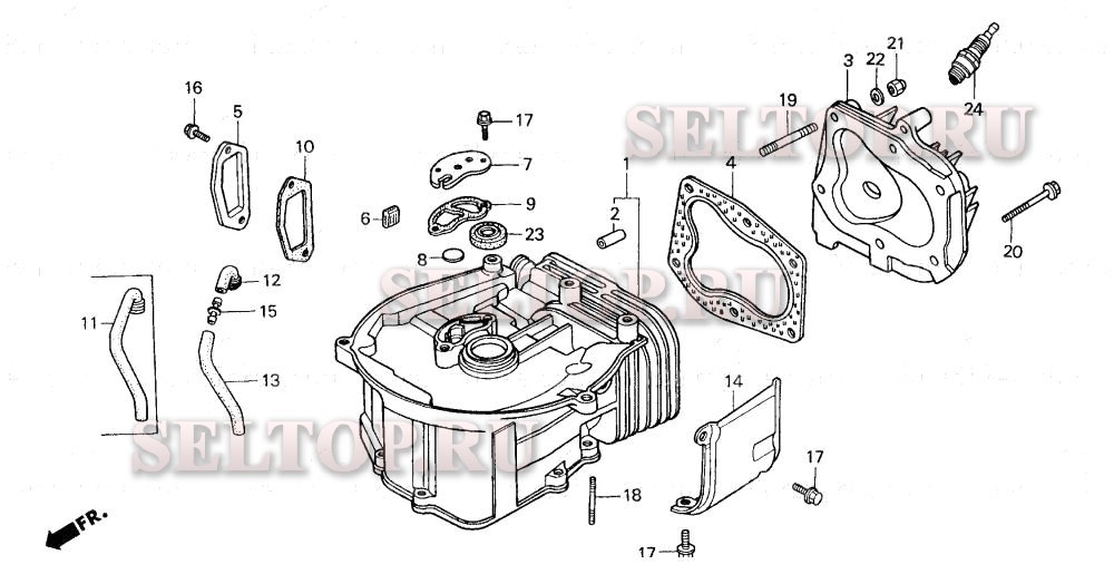Блок цилиндров для Honda BF2AM SAB