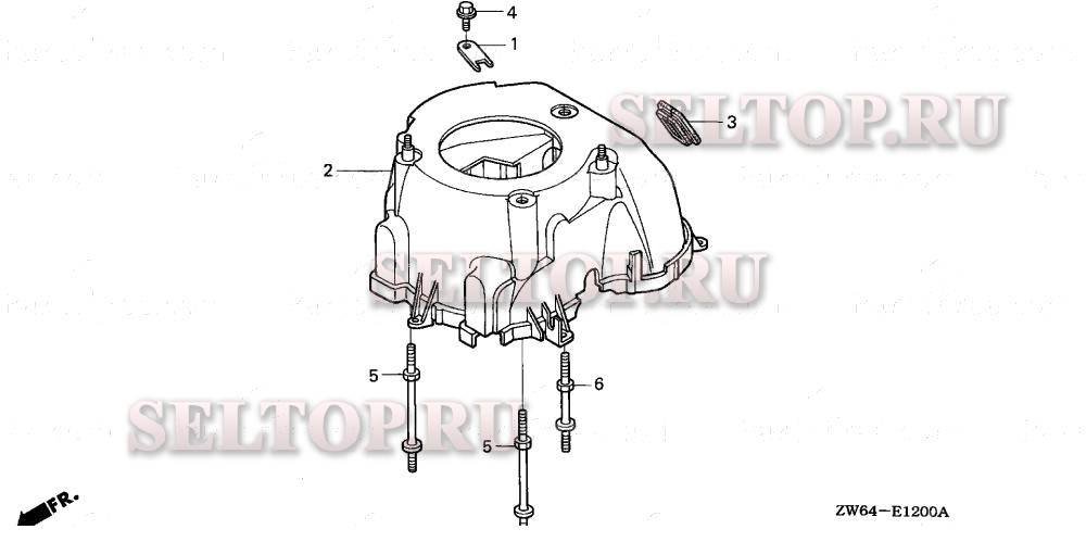 Кожух вентилятора для Honda BF2D1 SA