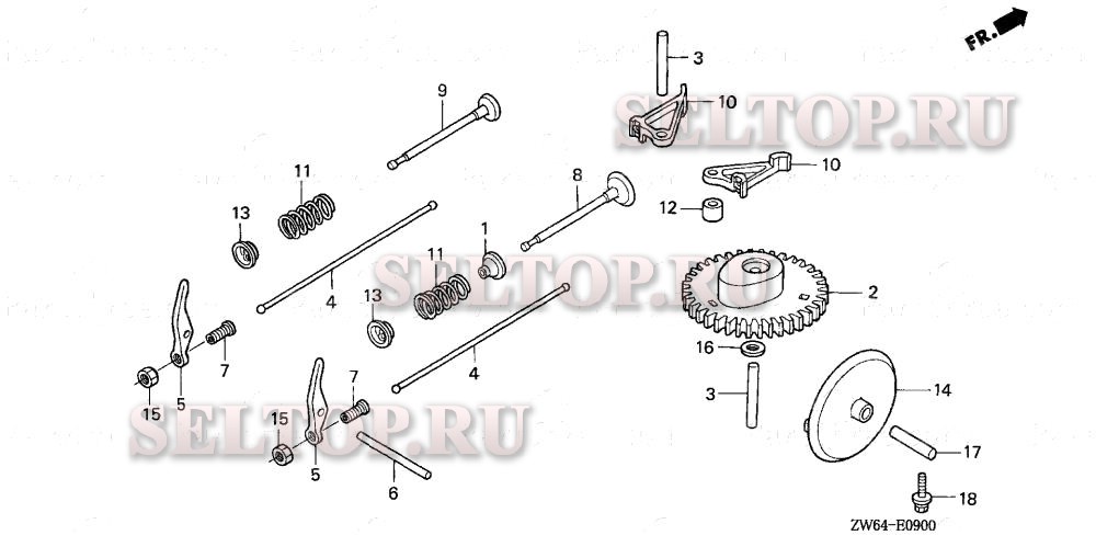 Распредвал для Honda BF2D5 LCHA