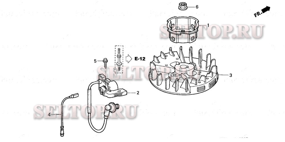 Маховик для Honda BF2D5 SCHA