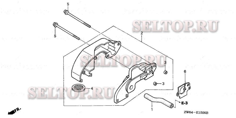 Воздуховод (1) для Honda BF2D6 SCHA