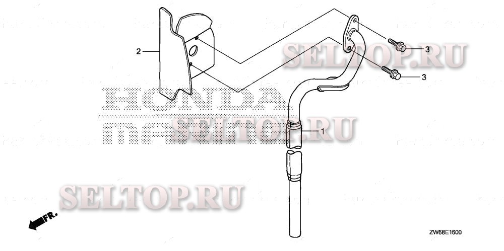 Выхлопная труба для Honda BF2DK0 SCAB