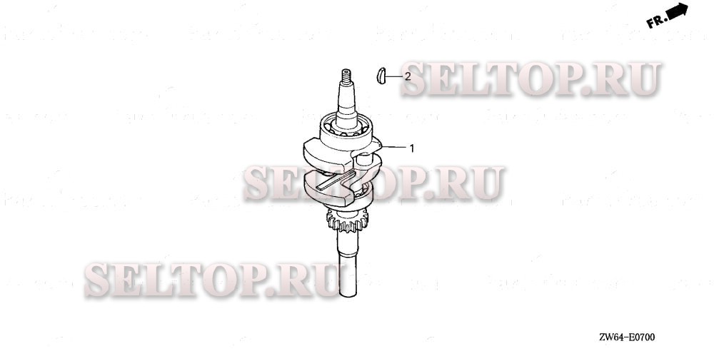 Коленвал для Honda BF2DX SCHA