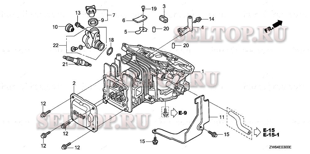 Цилиндр для Honda BF2DY SA
