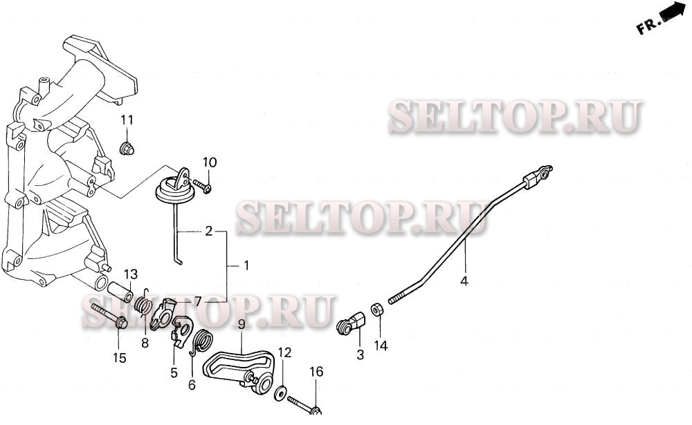 Впускной коллектор для Honda BF40A XRTA