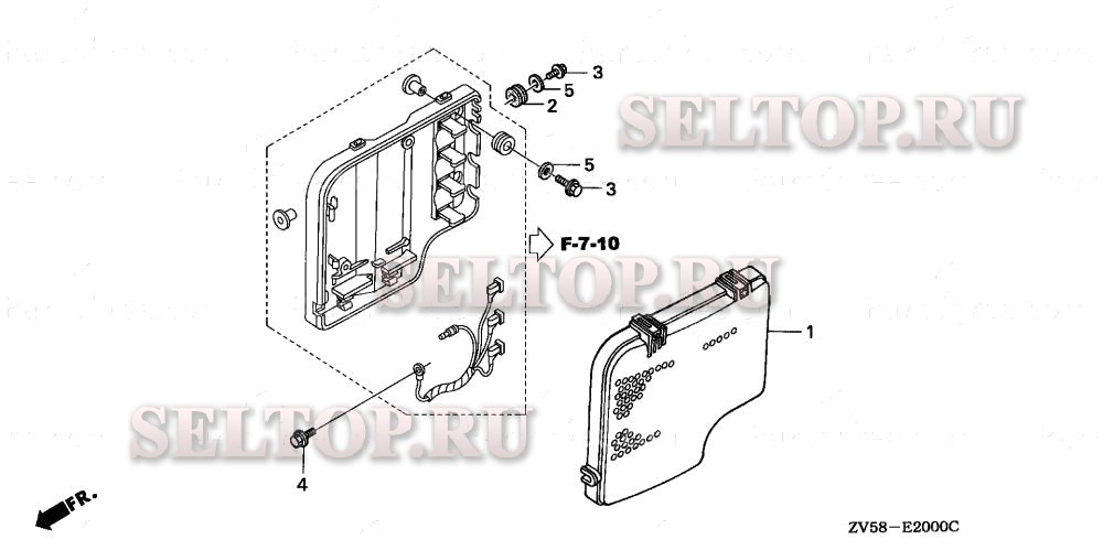 C.d.i. крышка блока для Honda BF40A1 LHA
