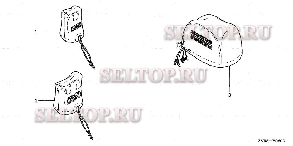 Крышка пульта дистанционного управления, комплект крышки двигателя для Honda BF40A1 XRTA