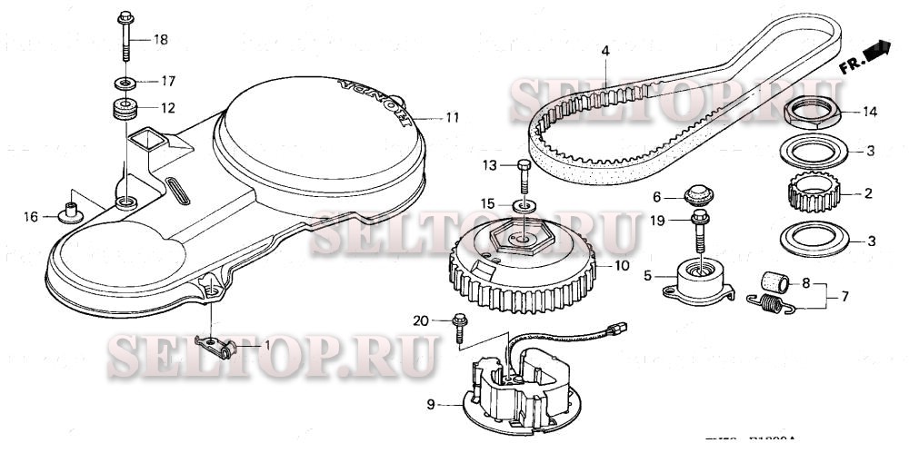 Зубчатый ремень привода для Honda BF40A1 XRTA