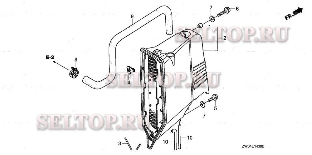 Крышка глушителя для Honda BF40A5 LHA