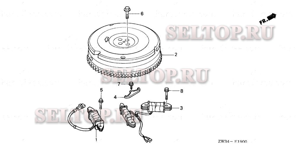 Маховик для Honda BF40A5 LHTA