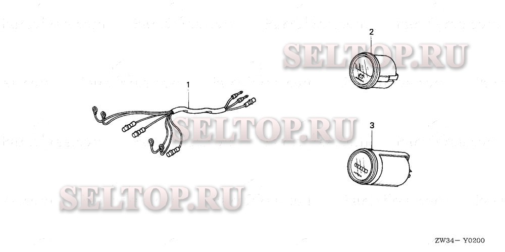 Показывающий измерительный прибор для Honda BF40AK0 LRTA