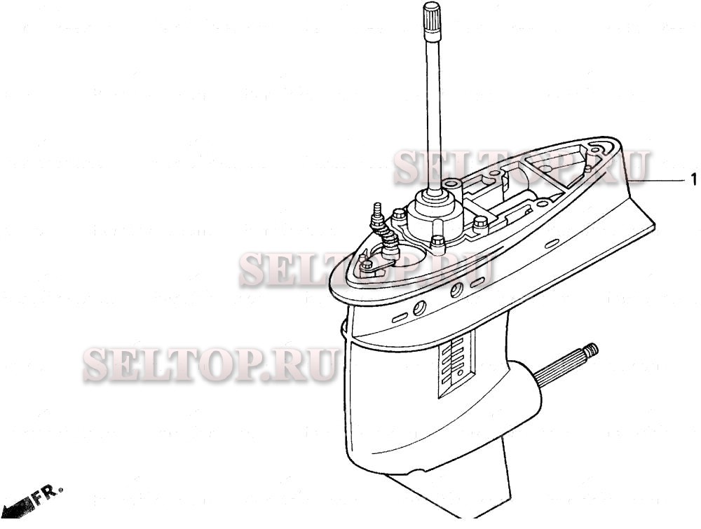 Корпус редуктора для Honda BF40AW LHA