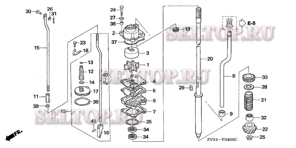Корпус крыльчатки для Honda BF40AW LHTA
