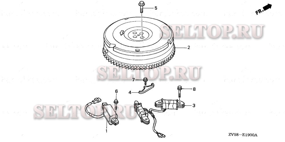 Маховик для Honda BF40AY LHA