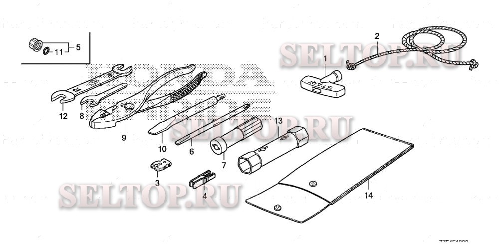 Инструмент, прочие запчасти для Honda BF40D LHA
