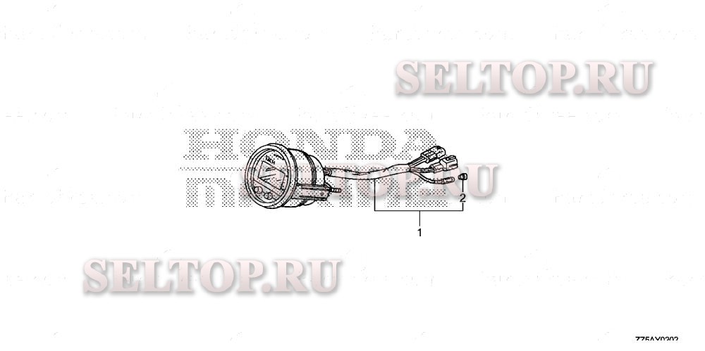 Комплект приборов (цифровой) для Honda BF40DK2 LHA