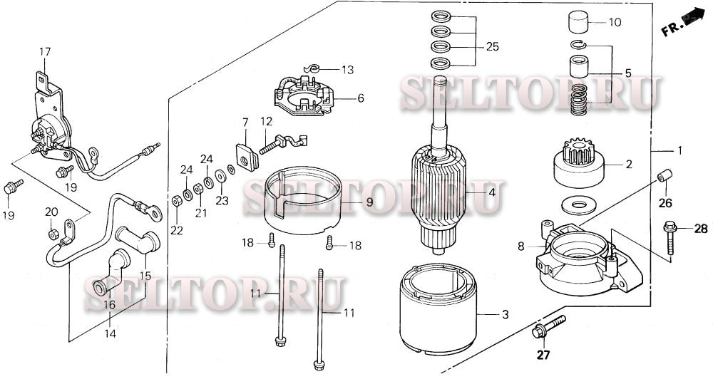 Стартер для Honda BF50A SRJA
